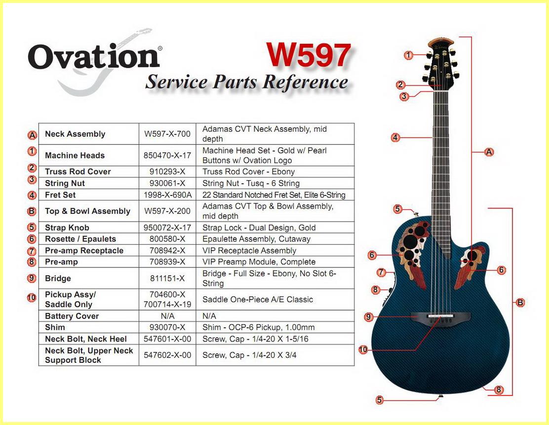 Adamas W-597 Parts & specifications